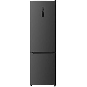 Cecotec Frigorífico Combi 2 Puertas Bolero CoolMarket Combi 322 Dark D. 322 L, Altura 185 y 60 cm de Ancho, Bajo Consumo, Motor Inverter Plus, Sistema Multi Air flow, Total No frost