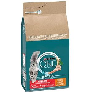 PURINA One Bifensis Sterilcat kattenvoer voor een gezonde stofwisseling, kip, 6 kg (verpakking van 1)