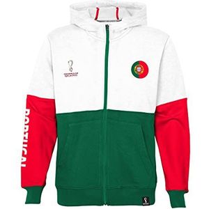 FIFA Jongens EKIB32APR_000_POR Officieel WK 2022 Kinderhoodie Portugal rood/grijs sweatshirt leeftijd 4-5 jaar