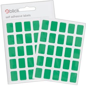 Blick 175 stuks groene etiketten, zelfklevend, rechthoekig, 12 x 18 mm, voor thuis, kantoor, familie, school, vakantiekalender, organisatie, planner, bord
