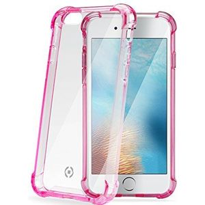 Celly ARMOR beschermhoes voor iPhone 7 Plus, transparant, met versterkte randen, roze