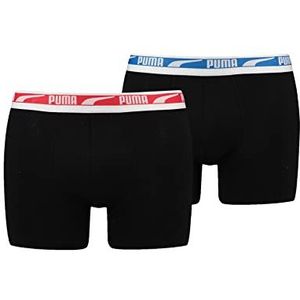 PUMA Boxershorts met meerdere logo's, boxershorts voor heren, zwart combi