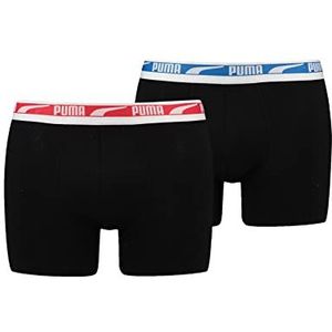 PUMA Boxershorts met meerdere logo's, herenslips, zwart (Black Combo), S, Zwart (Black Combo)