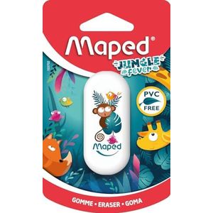 Maped Jungle Fever effectieve gum, junglemotief, ideaal voor kinderen Maped