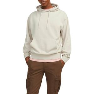 JACK & JONES Jjecharge Sweatshirt Hood Noos hoodie voor heren, Lichtbeige