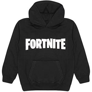 Fortnite Tekstlogo jongens pullover hoodie zwart 11-12 jaar, zwart, XL, SCHWARZ