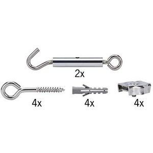 Paulmann 17803 Kabelmontageset voor plafondlamp, hal, draadkabel verchroomd