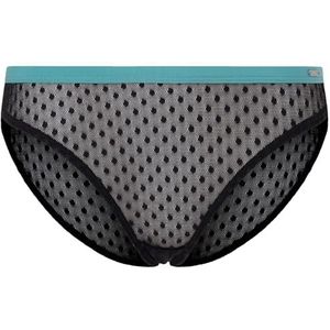 Pepe Jeans Sous-vêtement bikini en maille à pois pour femme, Noir (noir), XL