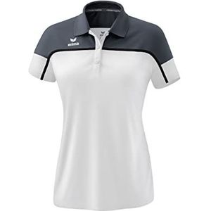 ERIMA Change Polo Dames Wit-Slate Grey-Zwart