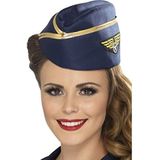 Stewardess Beanie met goudkleurige rand, Eén maat