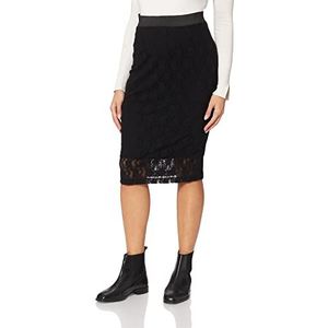 SUPERMOM Skirt OTB Lace Rock dames, zwart - P090, XS, Black - P090