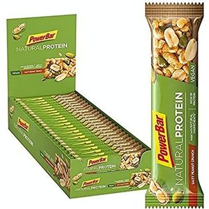 Powerbar Natural Protein Salty Peanut Crunch 24 x 40 g – veganistisch eiwit riegel + natuurlijke groenten