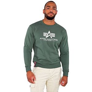 ALPHA INDUSTRIES Basic Sweater heren pullover, groen (vintage green), L