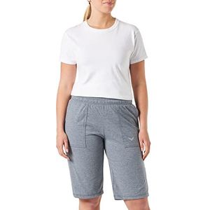 Trigema Bermuda pour femme, Gris pierre mélangé., XXL