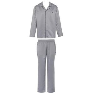 Emporio Armani Heren Satin Deluxe pyjama heren, marineblauw, XL, Navy Blauw