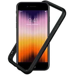 RHINOSHIELD Bumper Case Compatible with [iPhone SE 3 / SE 2/8 / 7] | CrashGuard NX - Shock Absorbent Slim Design Protective Cover 3.5M / 11ft Drop Protection - Black