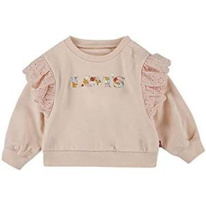 Levi's Kids Sweatshirt voor baby's, meisjes, perzik, 12 maanden, Bleekvissen