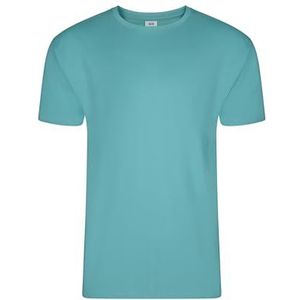 Mukua Palm Uniseks T-shirt met korte mouwen, rijke kleur turquoise, maat 5XL, rijk turquoise, 5XL, Rijke turquoise, 5XL