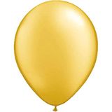 Folat 50 effen metallic gouden ballonnen