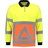 Tricorp 203002 Safety verkeersregelaar, lange mouwen, 50% polyester, 50% polyester, CoolDry, 180 g/m², neongeel, S