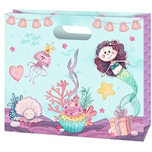 Susy Card Mermaid 40050577 partytas, groot, meerkleurig