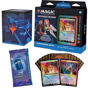 Magic The Gathering Deck Commander Doctor Who, Paradox Power (hamer met 100 kaarten, verzamelenvelop met 2 lettervoorbeelden + accessoires)