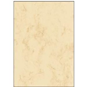 Sigel DP907 Creatief papier, gemarmerd, A5, beige, 90 g/m², dubbelzijdig, 100 vellen