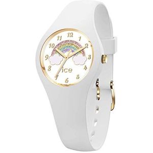 Ice-Watch - ICE Fantasia Rainbow White - wit polshorloge met siliconen armband, Wit., Extra small (28 mm)