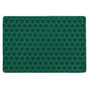 Relaxdays deurmat rubber - 60 x 40 cm - schoonloopmat - droogloopmat - noppen - groen