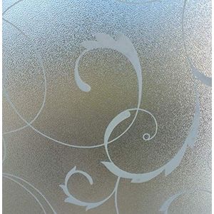 Venilia 54663 Statische raamfolie met glaswerveling, privacyfolie, matglasfolie, decoratieve glasfolie, helder, 90 cm x 1,5 m, 200 µm (dikte 0,2 mm)