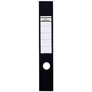Durable 809001 Labelhouder voor Ordofix ordner, zelfklevend, 60 mm, zwart, 10 stuks