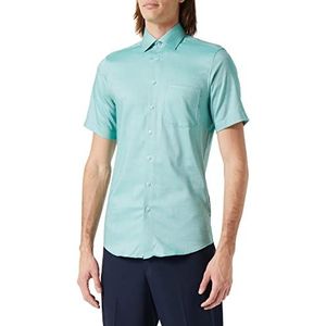 Seidensticker Shirt met korte mouwen, normale pasvorm, T-shirt voor heren, Groen