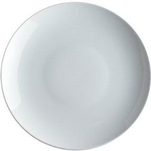 Alessi Sg53/1 Mami platte borden van porselein, wit, 6-delig