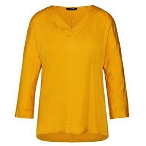 More & More Dames shirt met lange mouwen, geel (herfstgeel 0185)