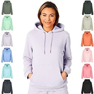 Light And Shade Dames Hoodie Super Soft Touch Pastel Bright Loungewear Lavendel XL
