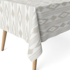 ECOMMERC3 Tafelkleed, vuilafstotend, rechthoekig, afmetingen 220 x 140 cm, vuilafstotend, extra zacht en waterdicht, beige