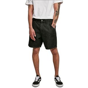 Urban Classics Organic Denim bermuda shorts heren, Black Washed