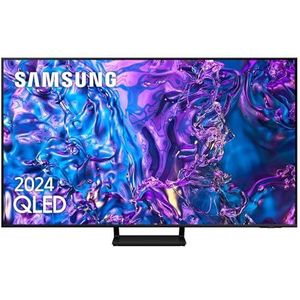 SAMSUNG QLED 4K 2024 55Q77D Smart TV de 55"" avec plus de 1 000 millions de couleurs, la meilleure Smart TV, jouez à 120 Hz en 4K et écoutez tous les haut-parleurs avec Q-Symphony