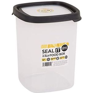 Wham Seal It Vershouddoos - Vierkant - 2,5 Liter - Set van 2 Stuks - Grijs
