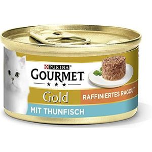 PURINA GOURMET Gold Ragout natvoer tonijn verpakking van 12 stuks (12 x 85 g)