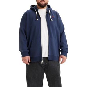 Levi's Big&Tall Original HM Zip Up voor heren, BlueS, 4XL (extra groot), Blauw