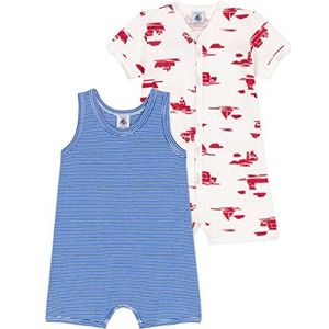 Petit Bateau Combi voor baby's, jongens, A06 x 2, variant 1, 3 m, 3 maanden, Variant 1