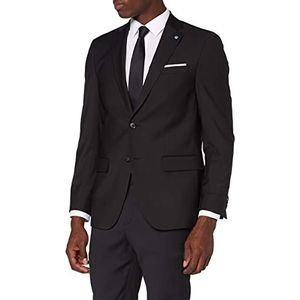 Pierre Cardin Grant-3 Futureflex Herenjas, regular fit, scheerwol met stretch, elegante zakelijke jas voor dagelijks gebruik, bouwsysteem, zwart.