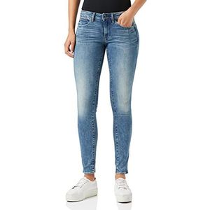 G-STAR RAW Midge Skinny Jeans voor dames, Midge Zip Midge Blue (Lt Vintage Aged Destroy 8968-9114), 26W/34L, blauw (Lt Vintage Aged Destroy 8968-9114)
