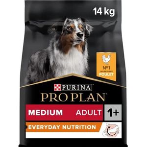 Pro Plan Medium Volwassene met OPTIBALANCE, Rijk aan kip droogvoer voor middelgrote volwassen honden, 14 kg (1 stuks)