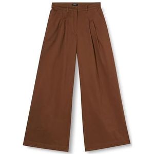 Pinko Robotech Pantalon Coton Lava Femme, L71_Terre foncée, 34