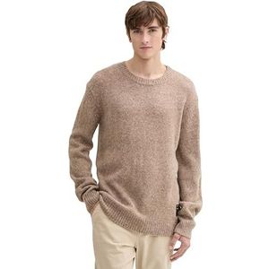TOM TAILOR Denim 1044430 herentrui, 36859 - Wool White Fancy Structure