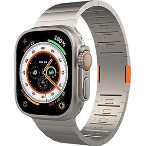 Reservearmband van roestvrij staal voor Apple Watch Ultra 49 mm (titanium)