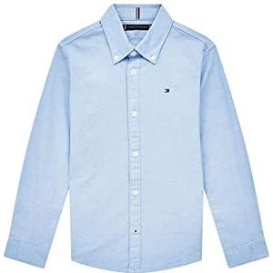 Tommy Hilfiger Jongens Stretch Oxford Shirt L/S Kb0kb06964 Vrijetijdshemden voor jongens, Blauw (Calm Blue)