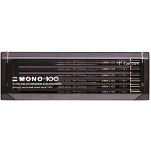 Tombow MONO-100-7H Grafietstiften MONO 100, hardheid 7H, 12 stuks